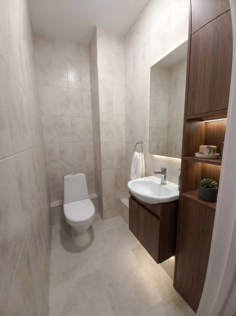 Дизайн ванной в стиле Без стиля — фото интерьера от нейросети RoomGPT