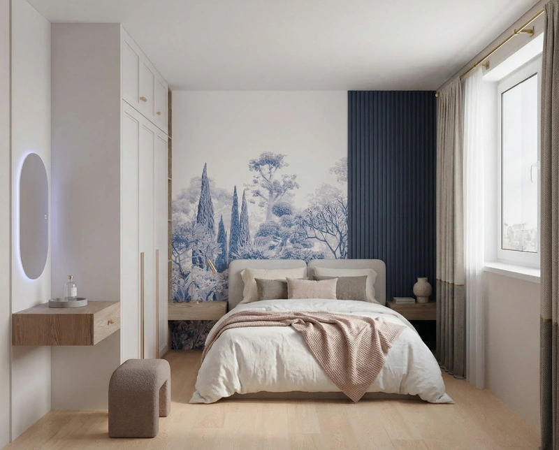 Дизайн интерьера в стиле Минимализм — Гостиная от нейросети RoomGPT