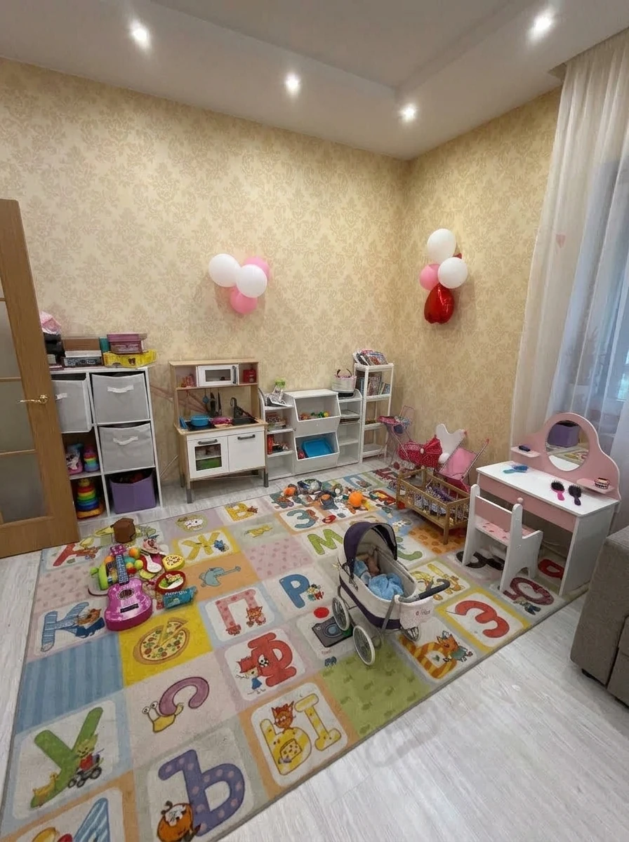 Дизайн детской в стиле Сканди — фото интерьера от нейросети RoomGPT