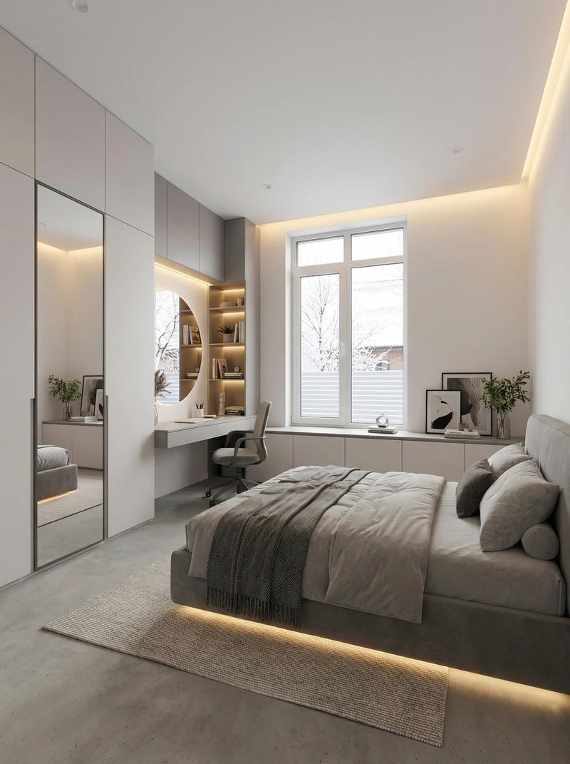 Дизайн детской в стиле Минимализм — фото интерьера от нейросети RoomGPT