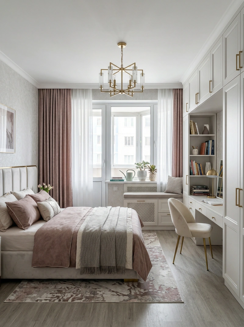 Дизайн интерьера в стиле Классика — Детская от нейросети RoomGPT