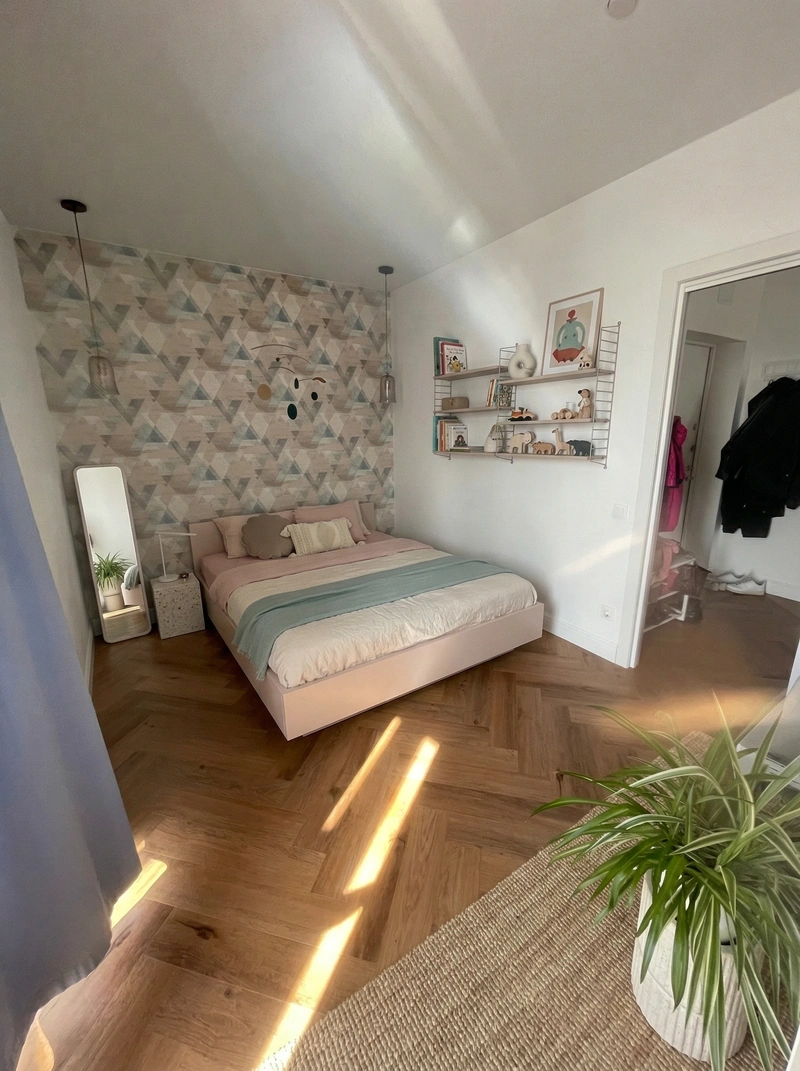 Дизайн детской в стиле Минимализм — фото интерьера от нейросети RoomGPT