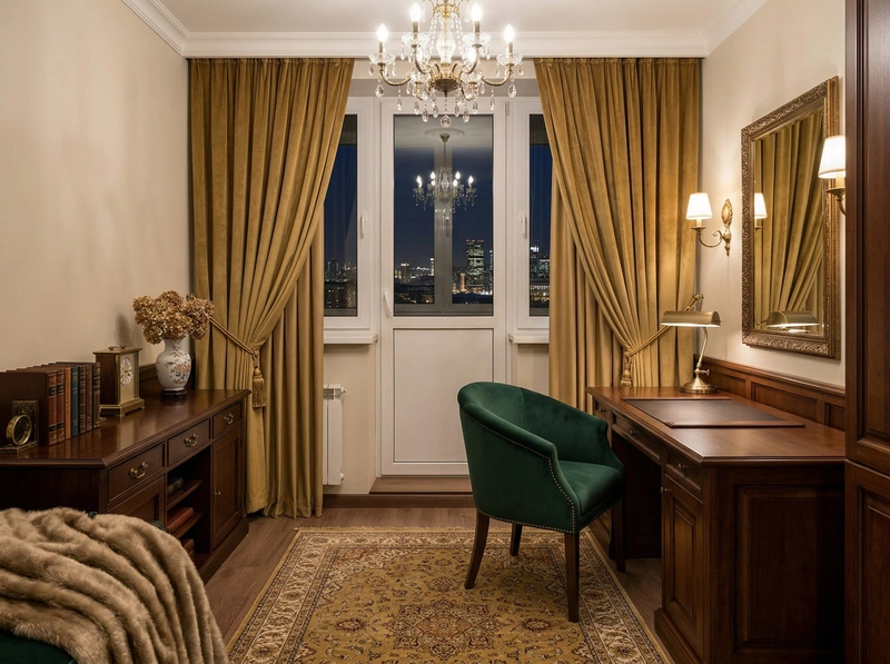 Дизайн гостиной в стиле Классика — фото интерьера от нейросети RoomGPT