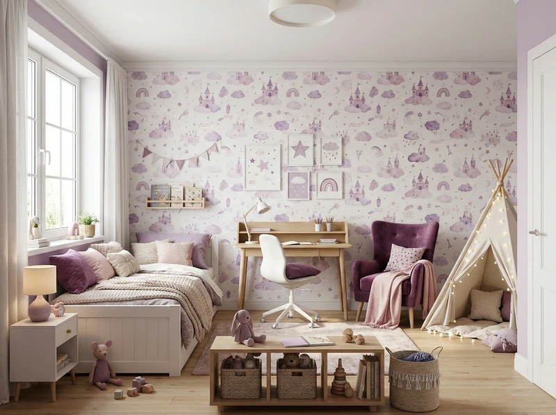 Дизайн интерьера в стиле Хюгге — Детская от нейросети RoomGPT