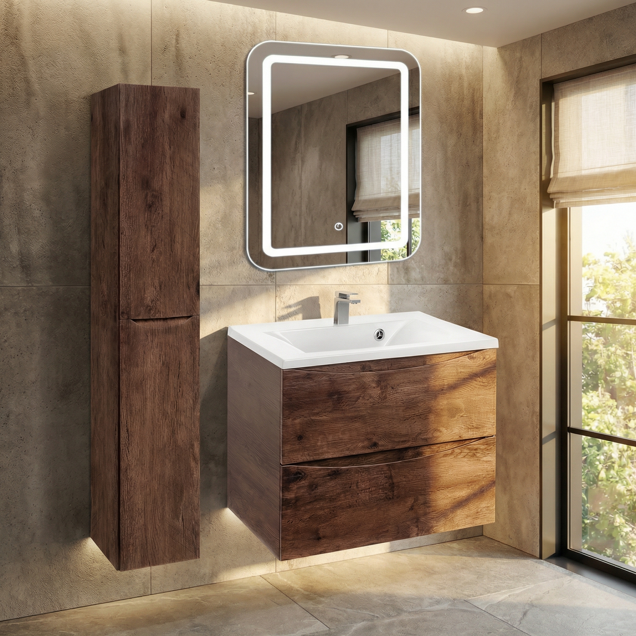 Дизайн ванной в стиле Минимализм — фото интерьера от нейросети RoomGPT