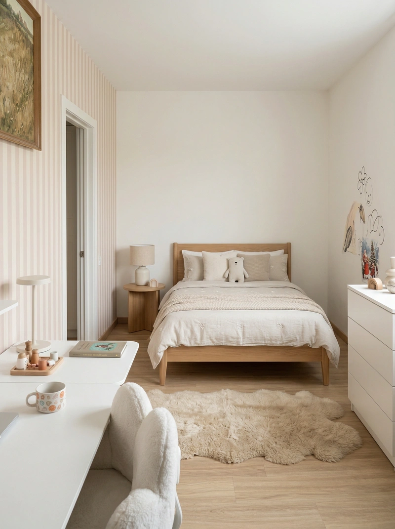 Дизайн интерьера в стиле Сканди — Детская от нейросети RoomGPT