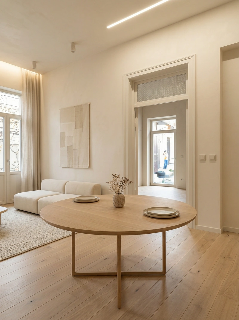 Дизайн гостиной в стиле Минимализм — фото интерьера от нейросети RoomGPT