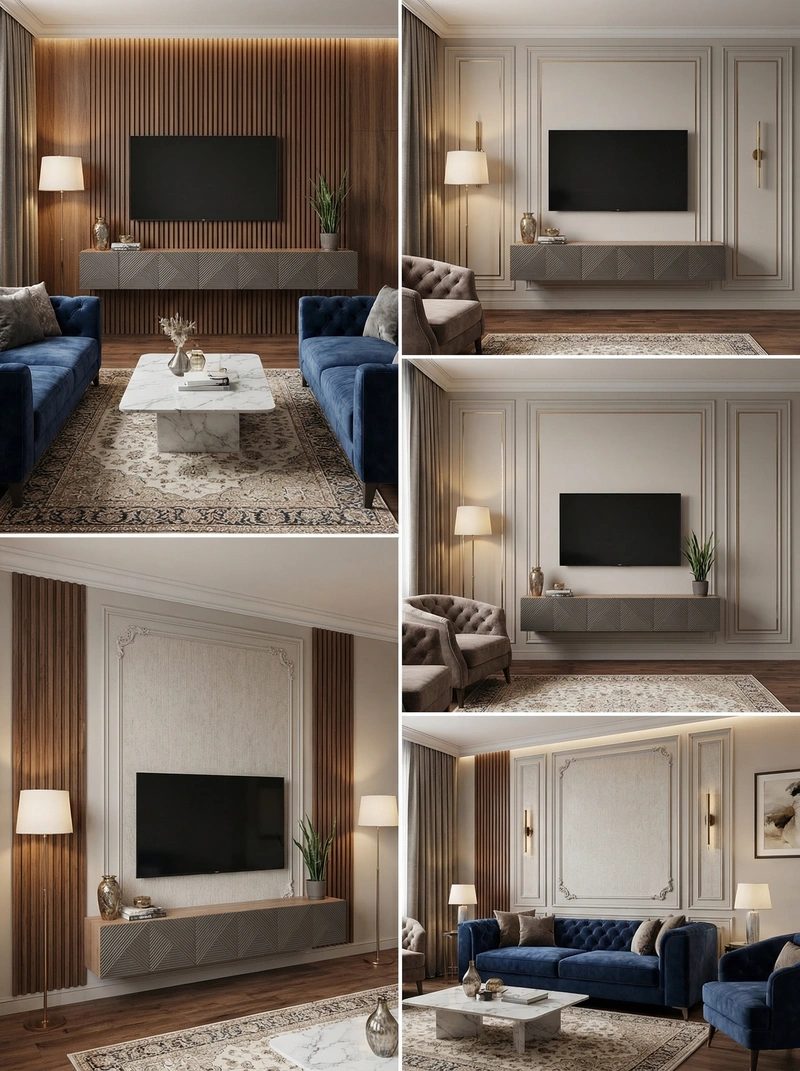 Дизайн интерьера в стиле Классика — Гостиная от нейросети RoomGPT