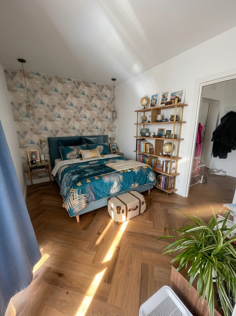 Дизайн детской в стиле Эклектика — фото интерьера от нейросети RoomGPT