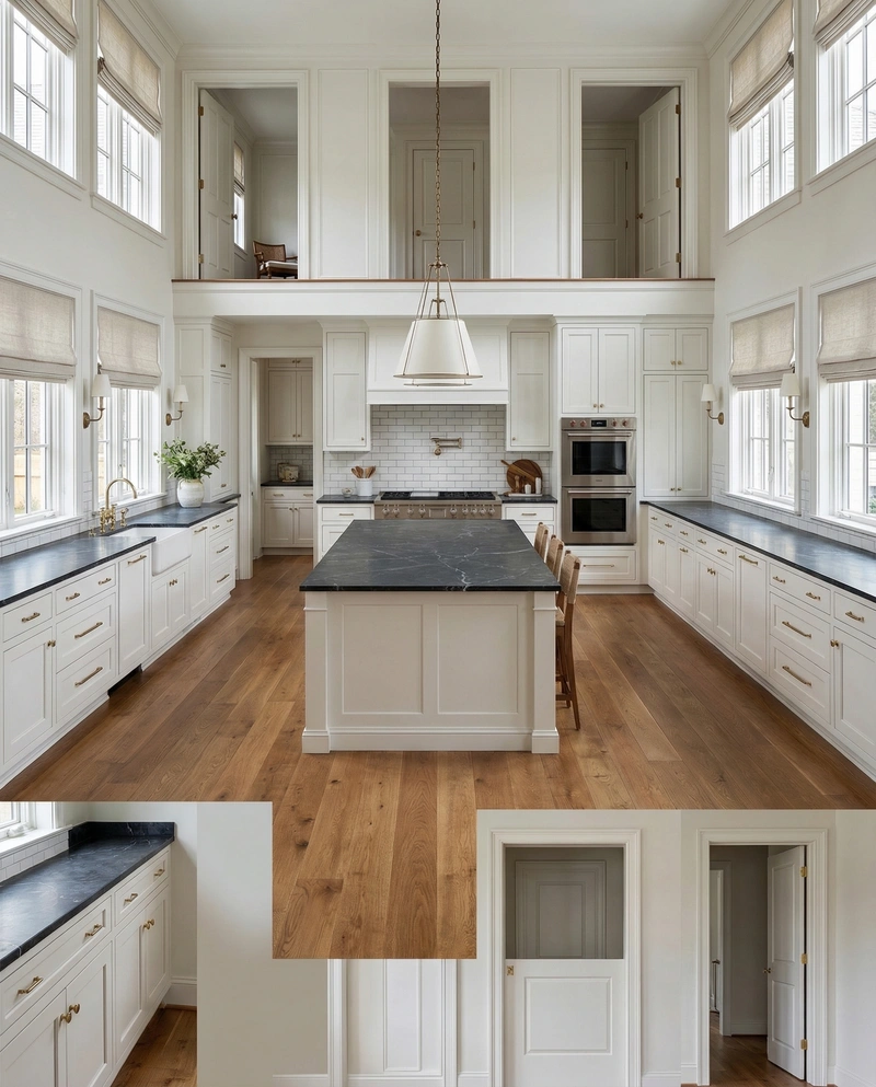 Дизайн интерьера в стиле Классика — Кухня от нейросети RoomGPT