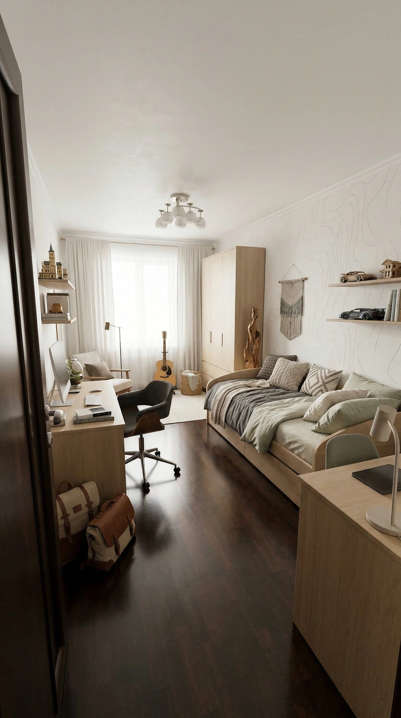 Дизайн детской в стиле Хюгге — фото интерьера от нейросети RoomGPT