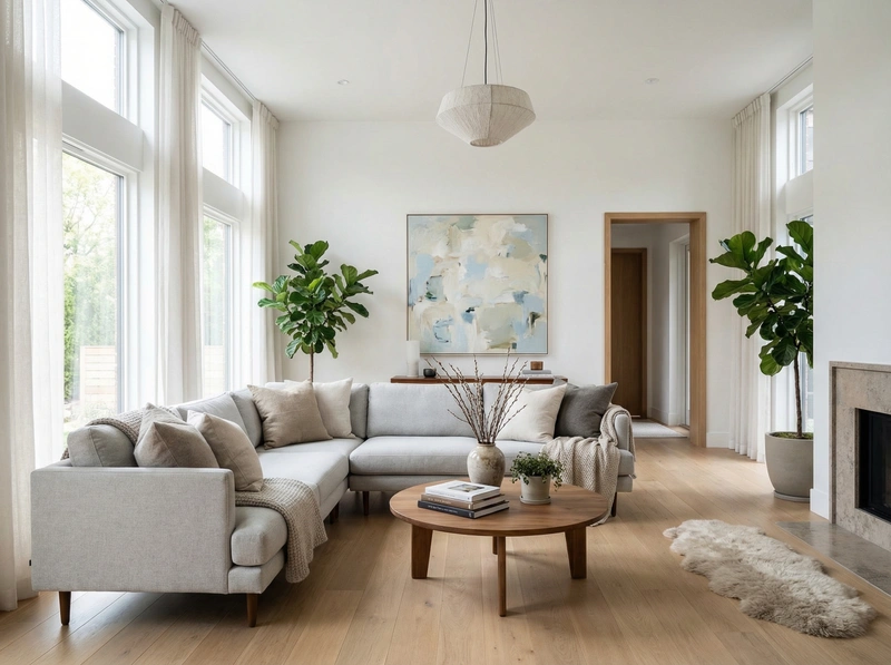 Дизайн интерьера в стиле Сканди — Гостиная от нейросети RoomGPT