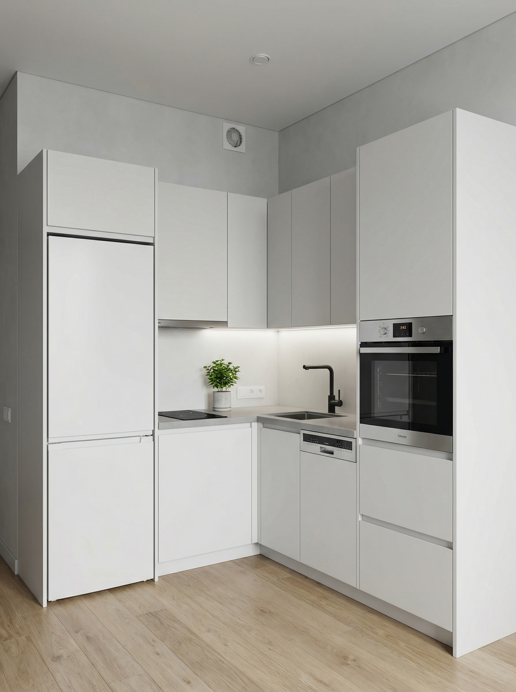 Дизайн кухни в стиле Минимализм — фото интерьера от нейросети RoomGPT