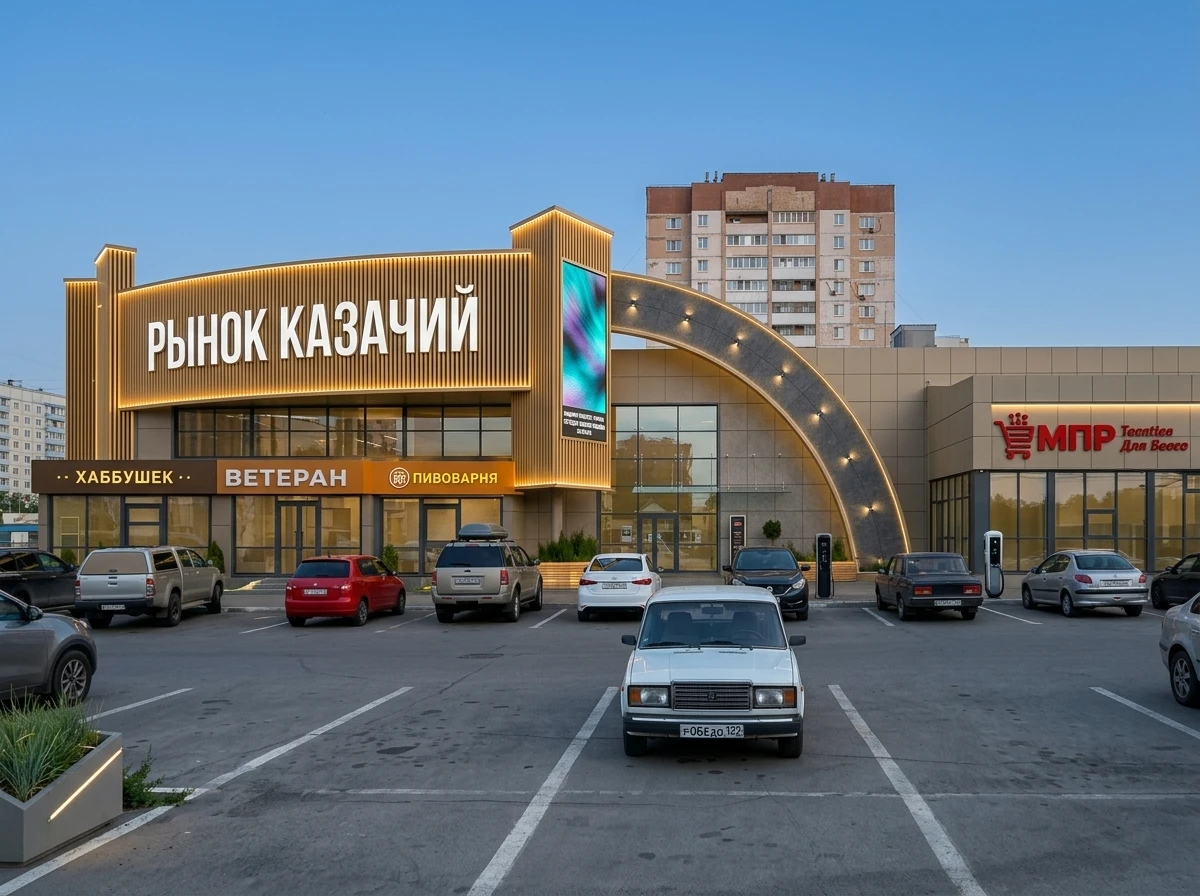 Дизайн фасада в стиле Хай-тек — Фасад от нейросети RoomGPT