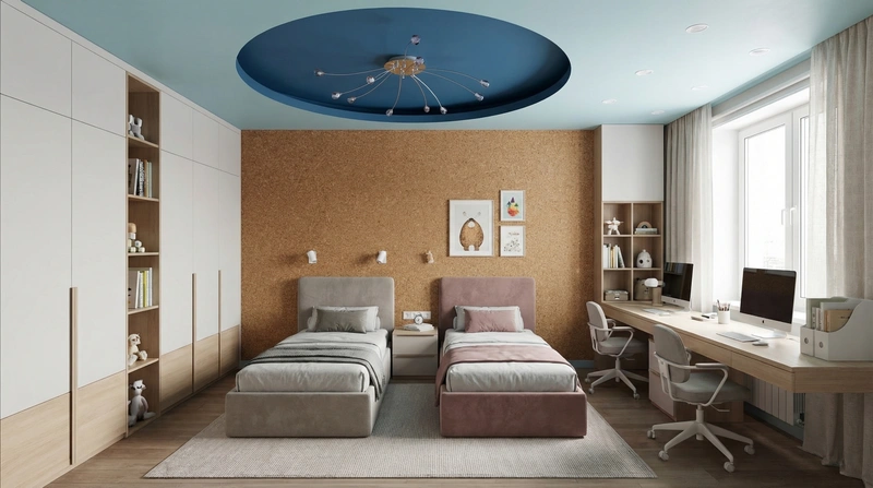 Дизайн детской в стиле Минимализм — фото интерьера от нейросети RoomGPT