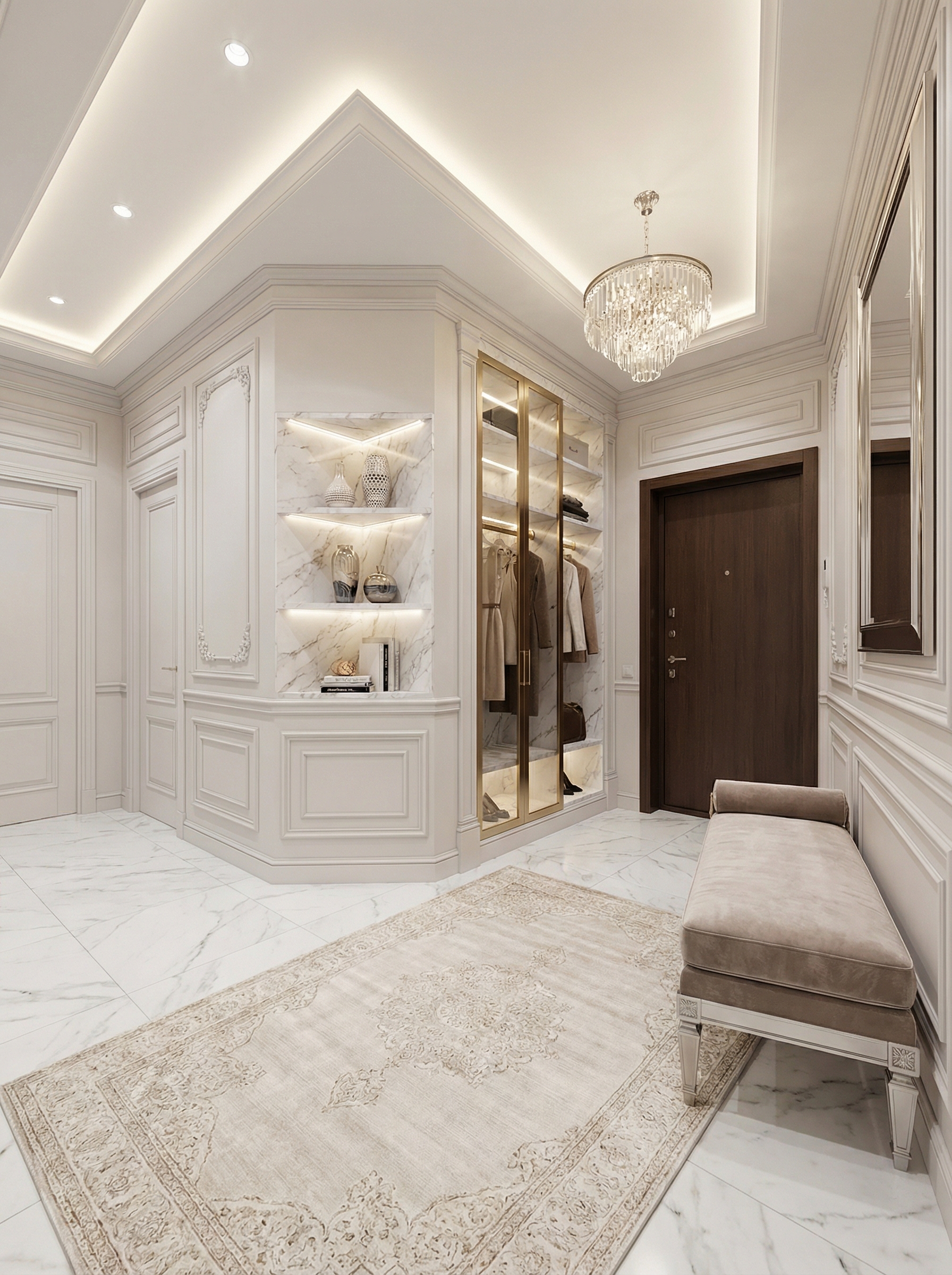 Дизайн гостиной в стиле Классика — фото интерьера от нейросети RoomGPT