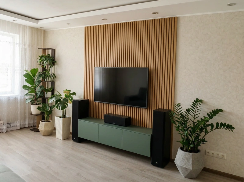 Дизайн интерьера в стиле Минимализм — Гостиная от нейросети RoomGPT