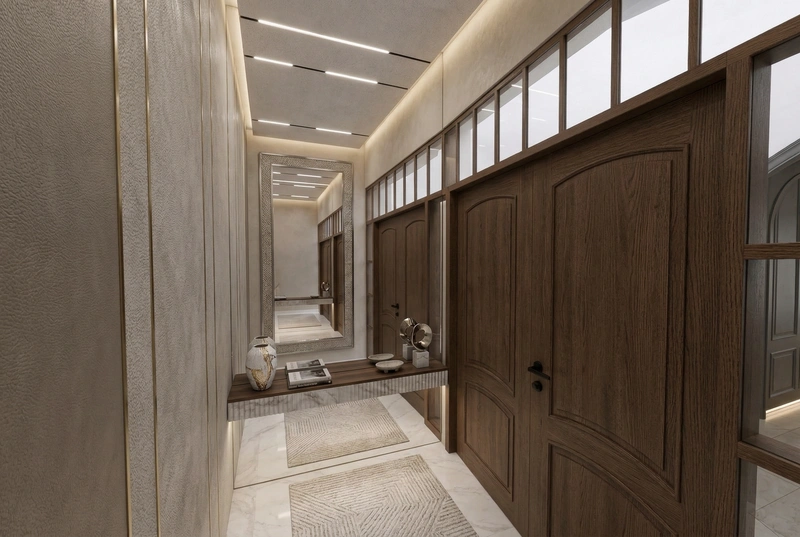 Дизайн интерьера в стиле Контемпорари — Прихожая от нейросети RoomGPT