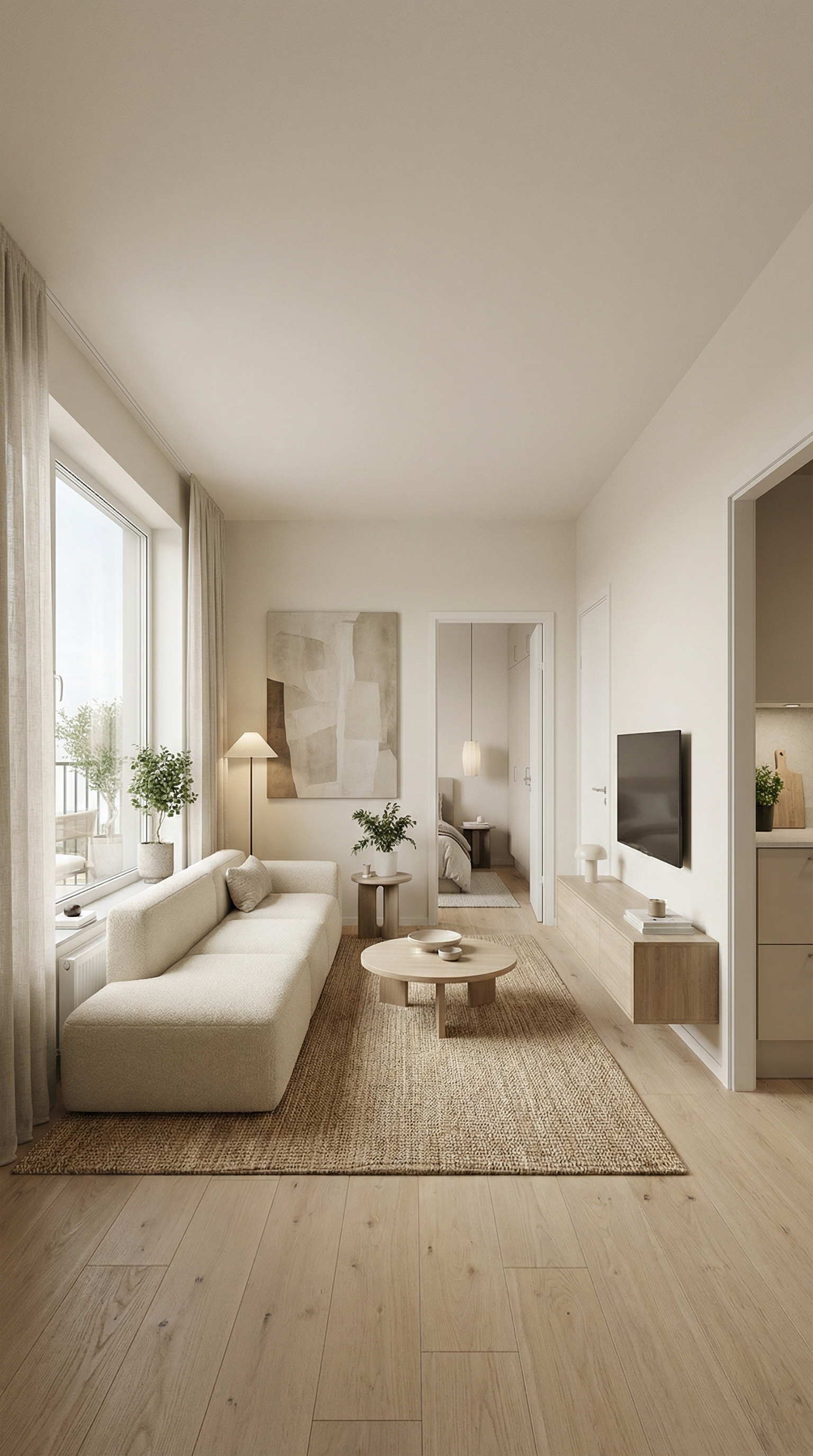 Дизайн гостиной в стиле Минимализм — фото интерьера от нейросети RoomGPT