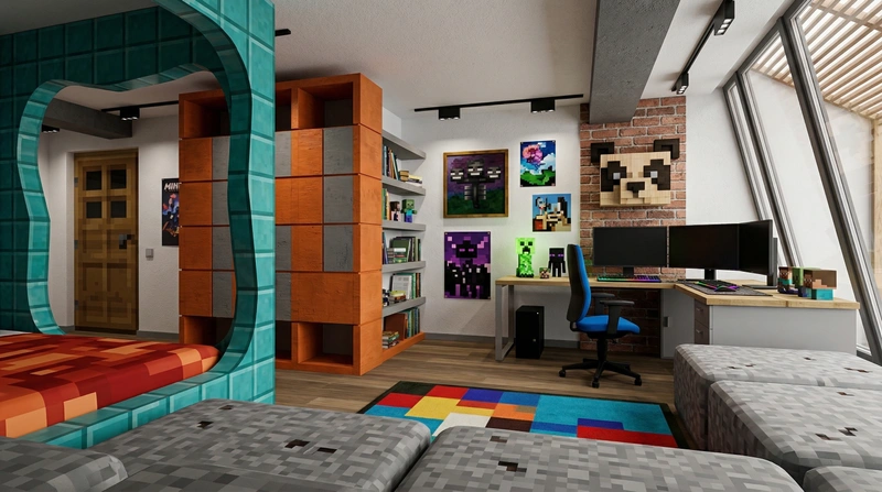 Дизайн детской в стиле Без стиля — фото интерьера от нейросети RoomGPT