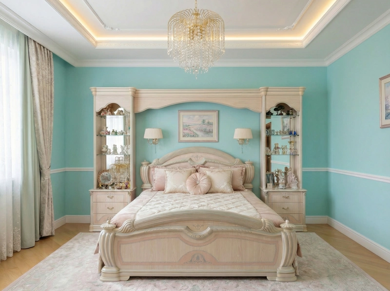 Дизайн интерьера в стиле Классика — Спальня от нейросети RoomGPT