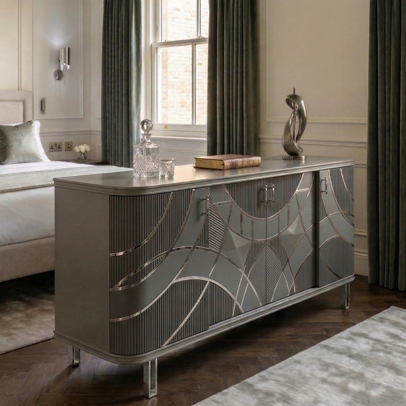 Дизайн спальни в стиле Классика — фото интерьера от нейросети RoomGPT