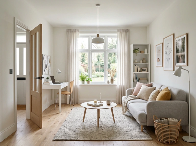 Дизайн интерьера в стиле Сканди — Гостиная от нейросети RoomGPT