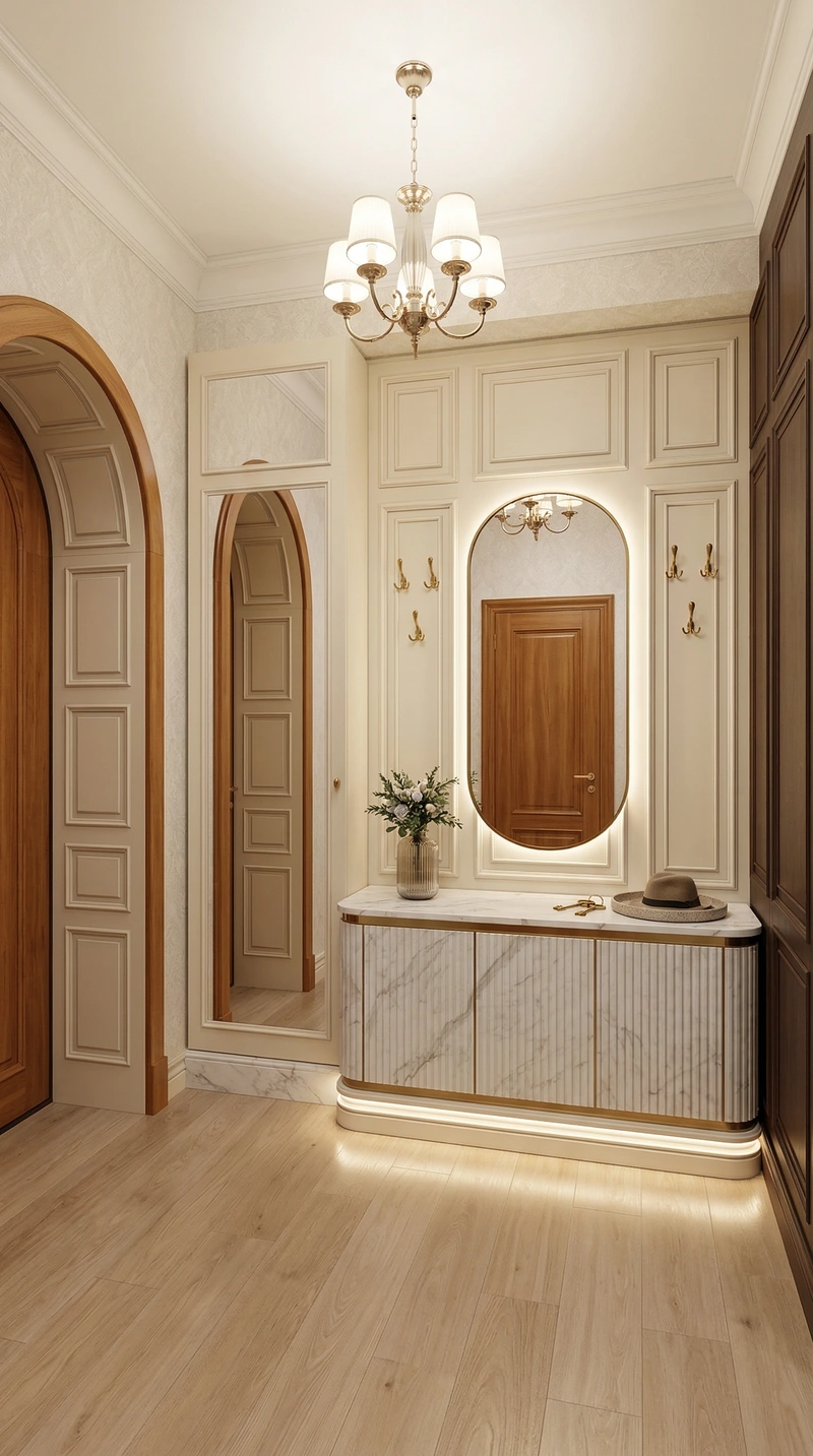 Дизайн интерьера в стиле Классика — Прихожая от нейросети RoomGPT