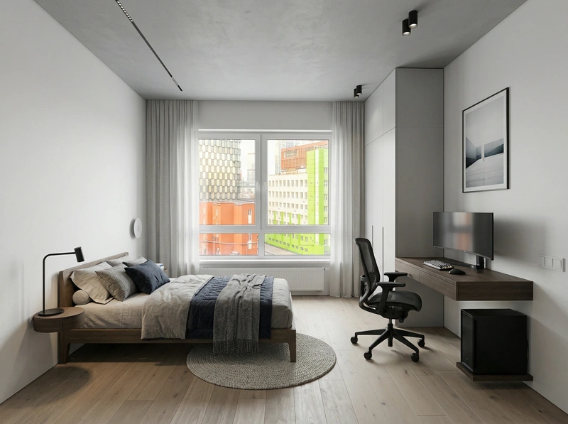 Дизайн детской в стиле Минимализм — фото интерьера от нейросети RoomGPT