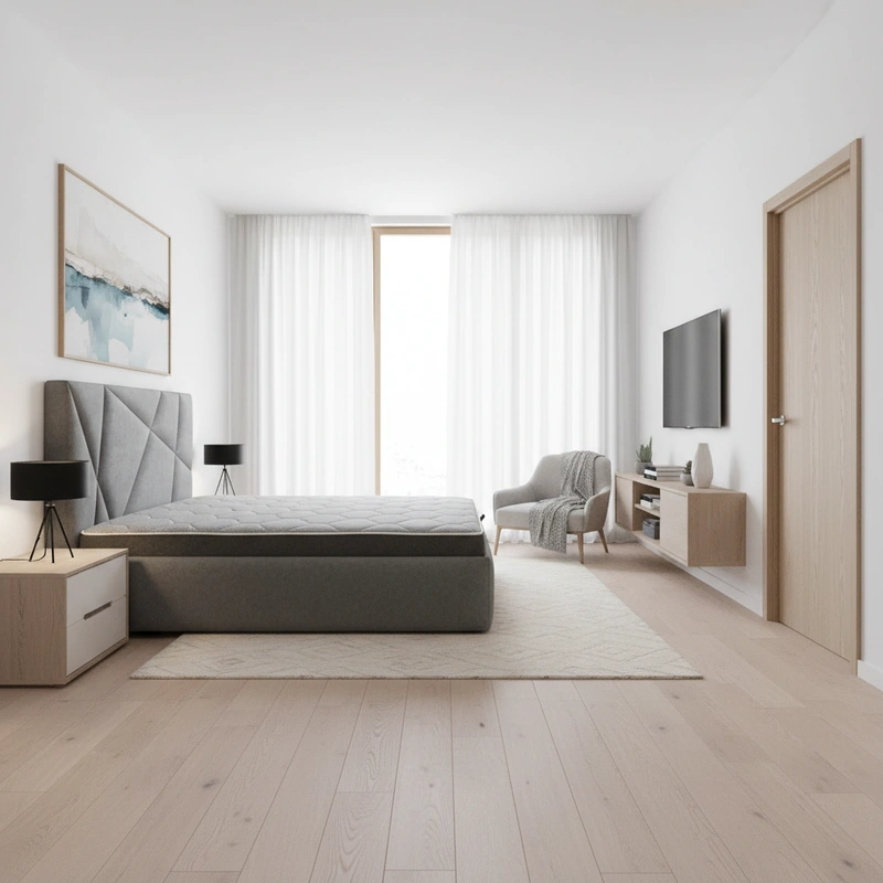 Дизайн интерьера в стиле Сканди — Спальня от нейросети RoomGPT