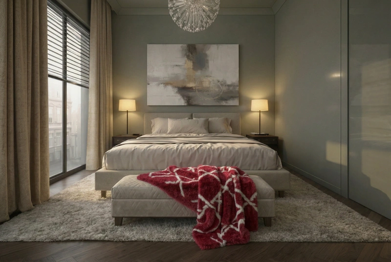 Дизайн спальни в стиле Без стиля — фото интерьера от нейросети RoomGPT