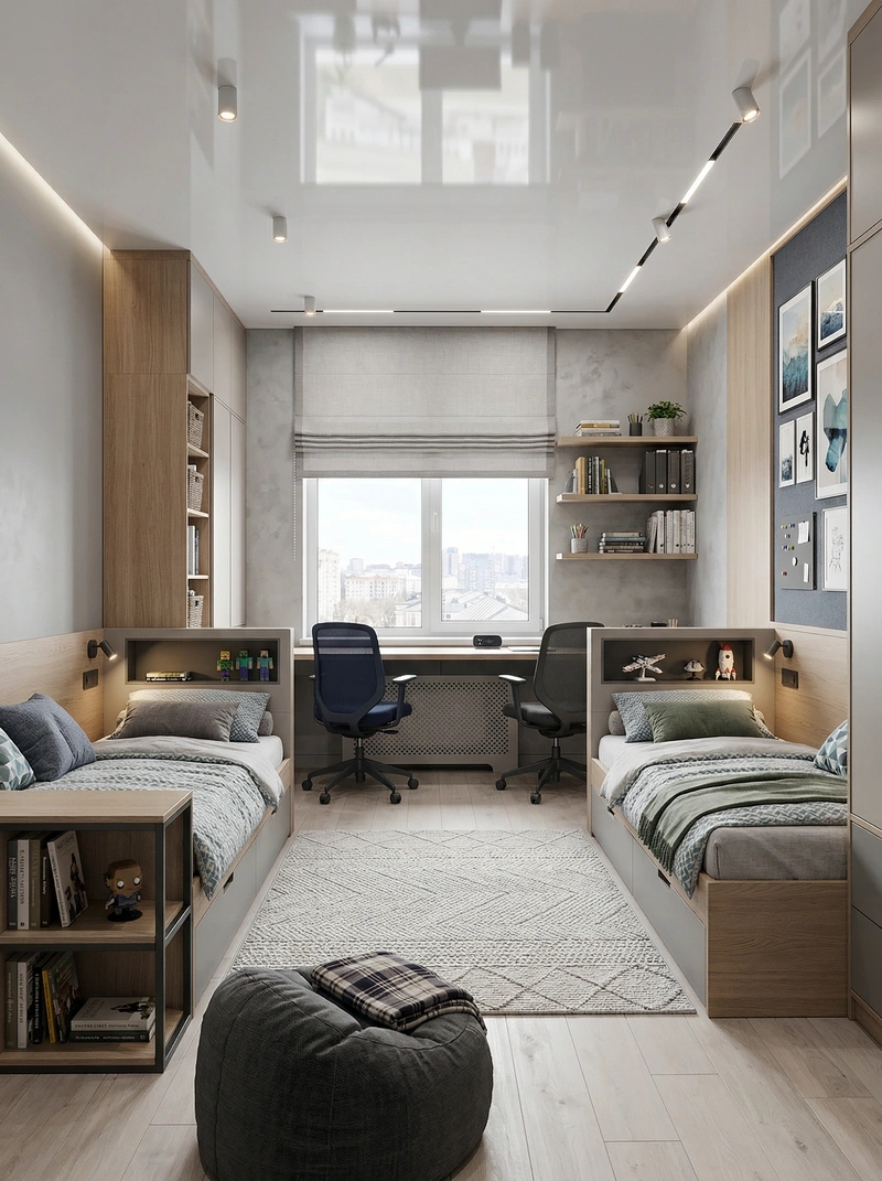 Дизайн интерьера в стиле Контемпорари — Детская от нейросети RoomGPT