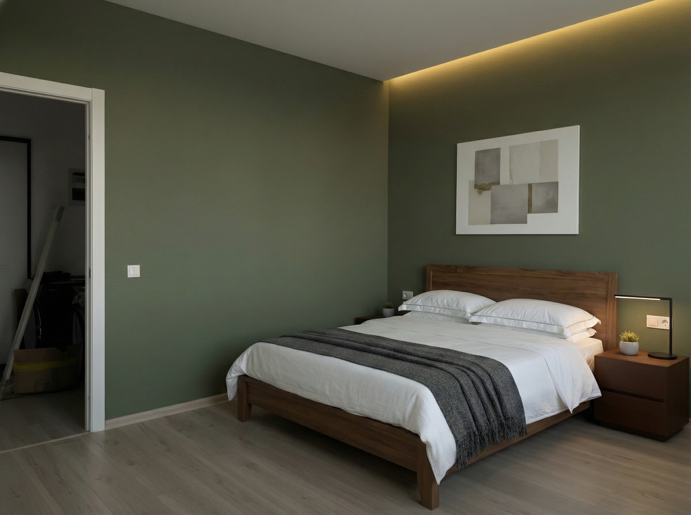 Дизайн спальни в стиле Минимализм — фото интерьера от нейросети RoomGPT