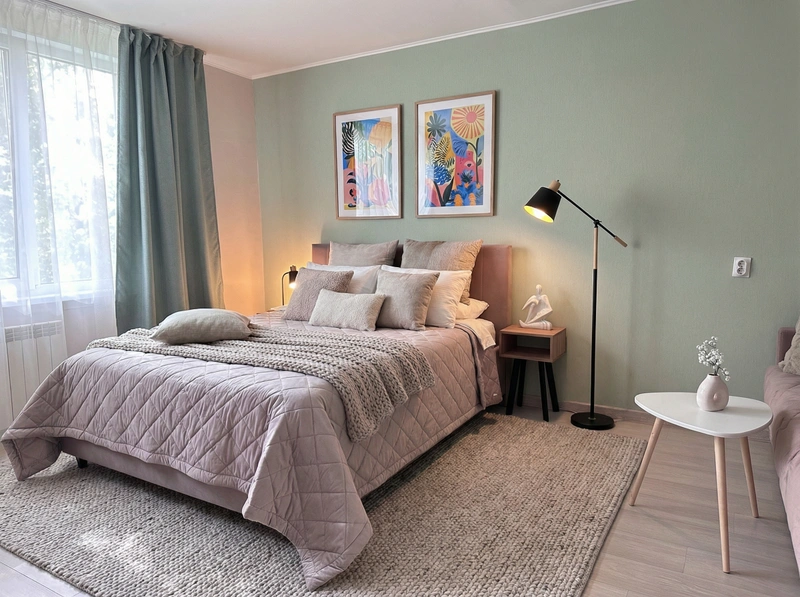 Дизайн интерьера в стиле Хюгге — Спальня от нейросети RoomGPT