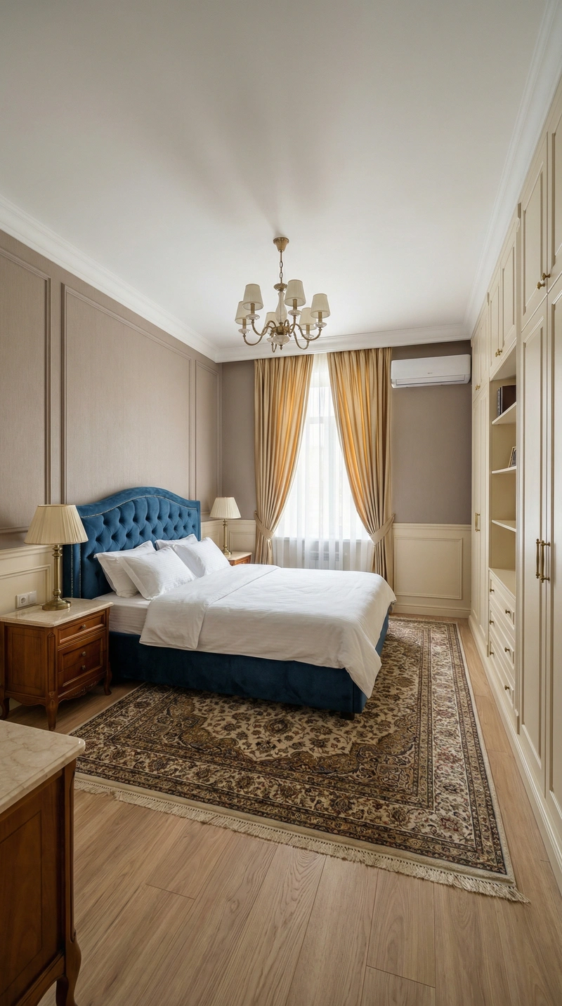 Дизайн интерьера в стиле Классика — Спальня от нейросети RoomGPT