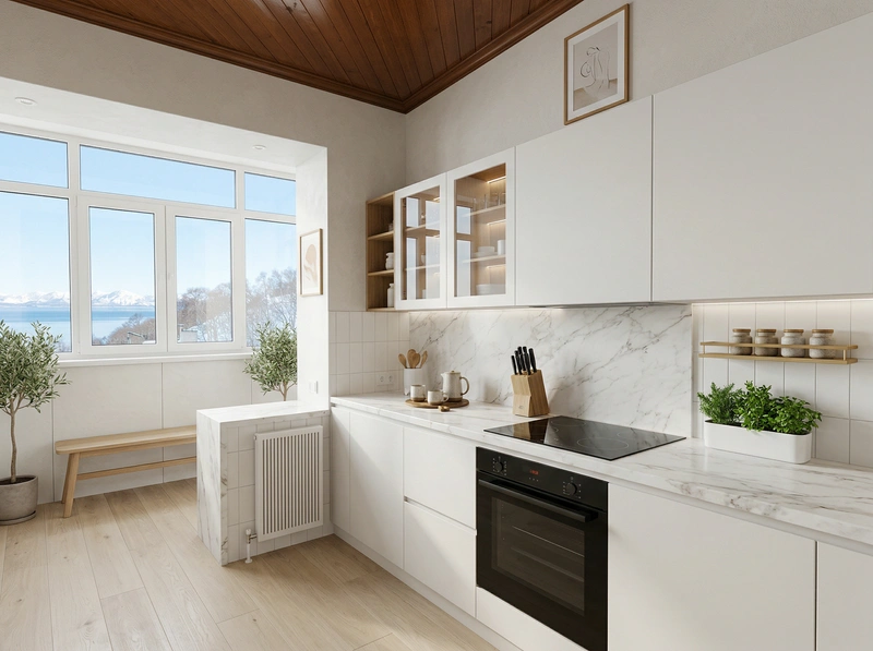 Дизайн интерьера в стиле Сканди — Гостиная от нейросети RoomGPT