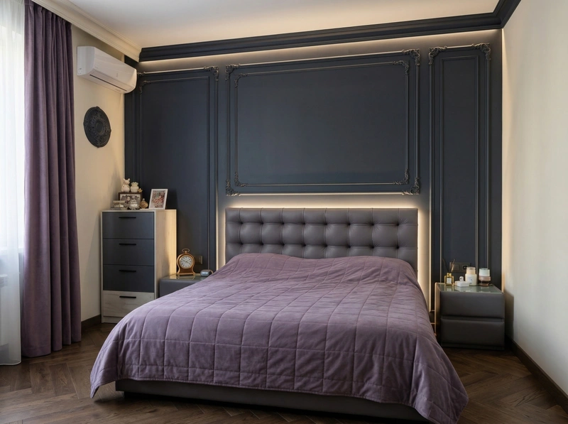 Дизайн спальни в стиле Классика — фото интерьера от нейросети RoomGPT