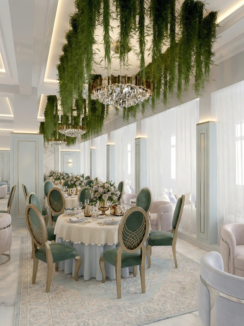 Дизайн интерьера в стиле Неоклассика — Гостиная от нейросети RoomGPT