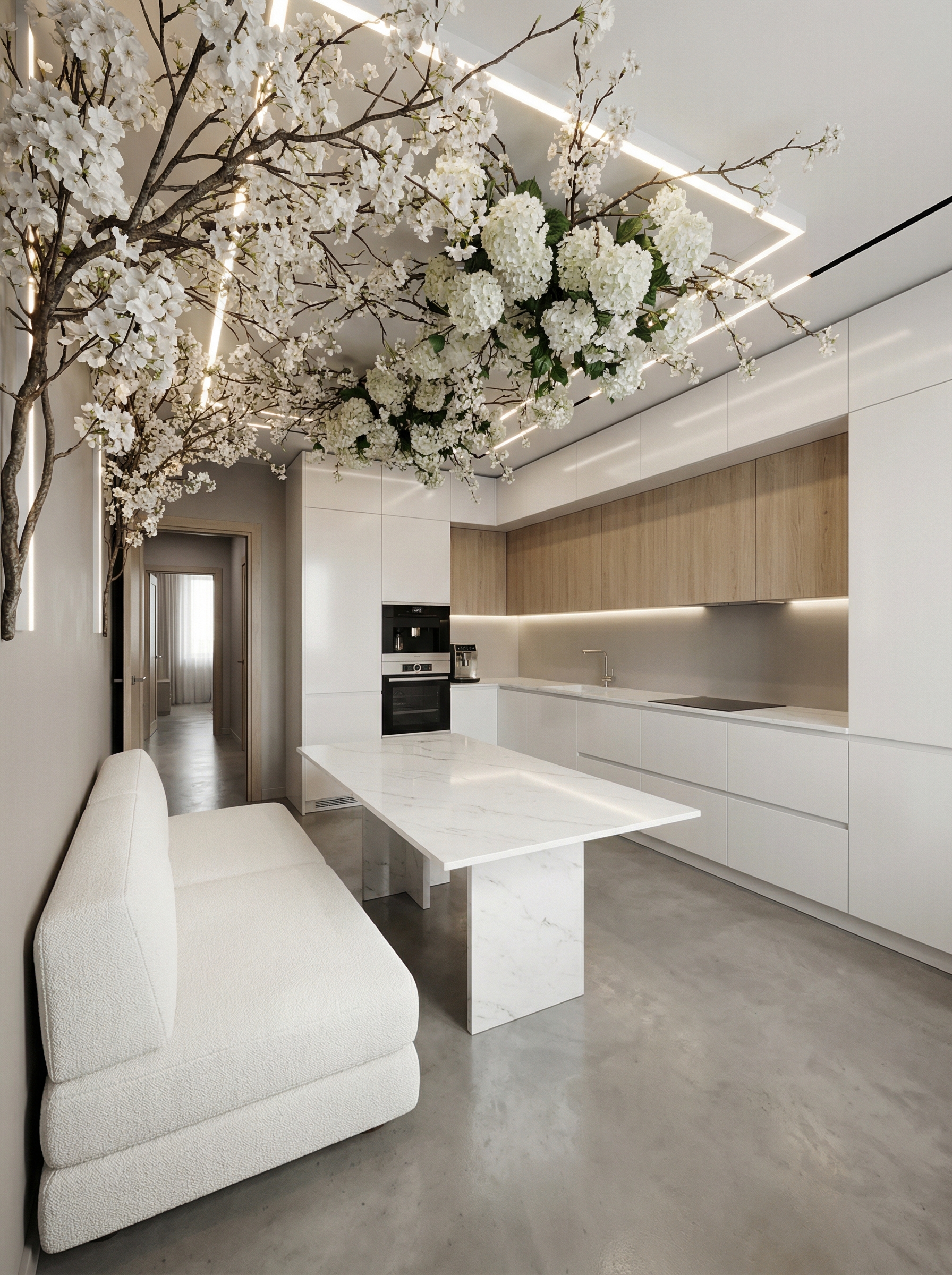 Дизайн кухни в стиле Минимализм — фото интерьера от нейросети RoomGPT