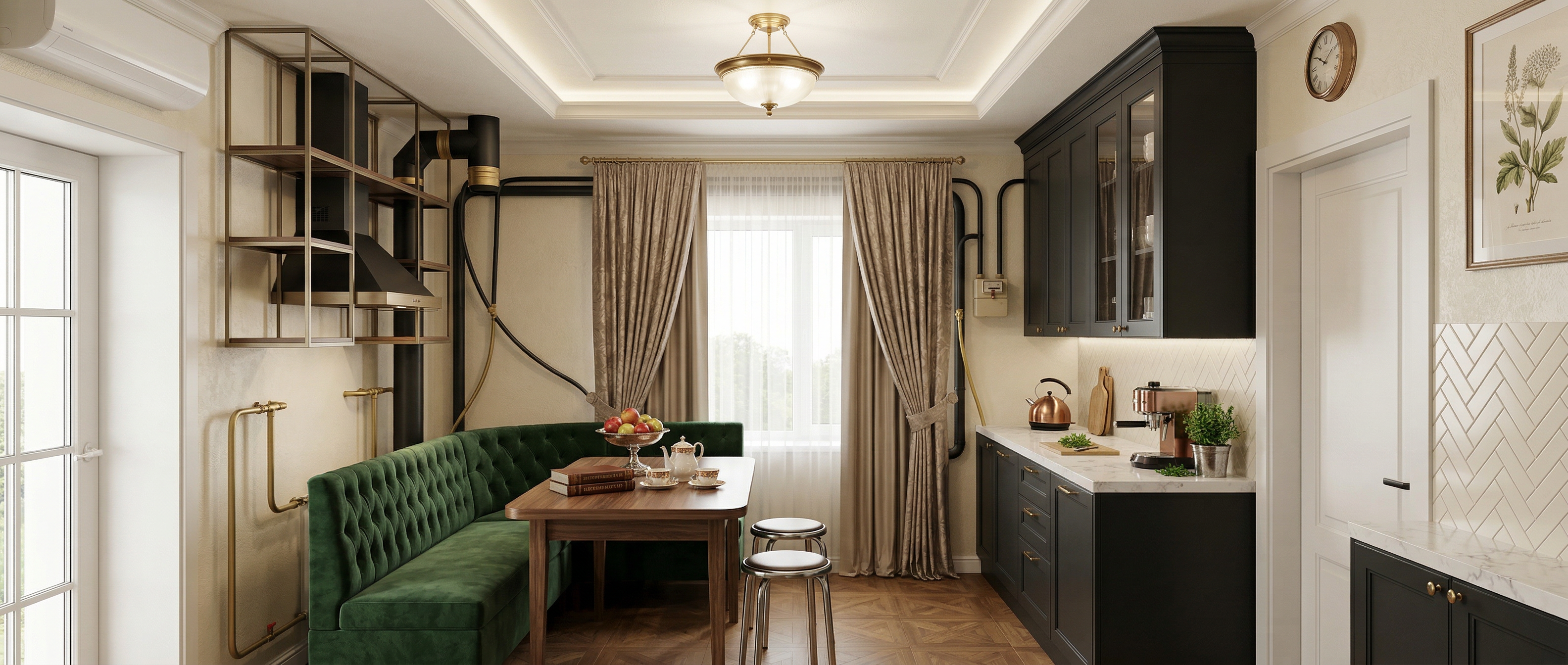 Дизайн Кухня в стиле Классика от нейросети RoomGPT