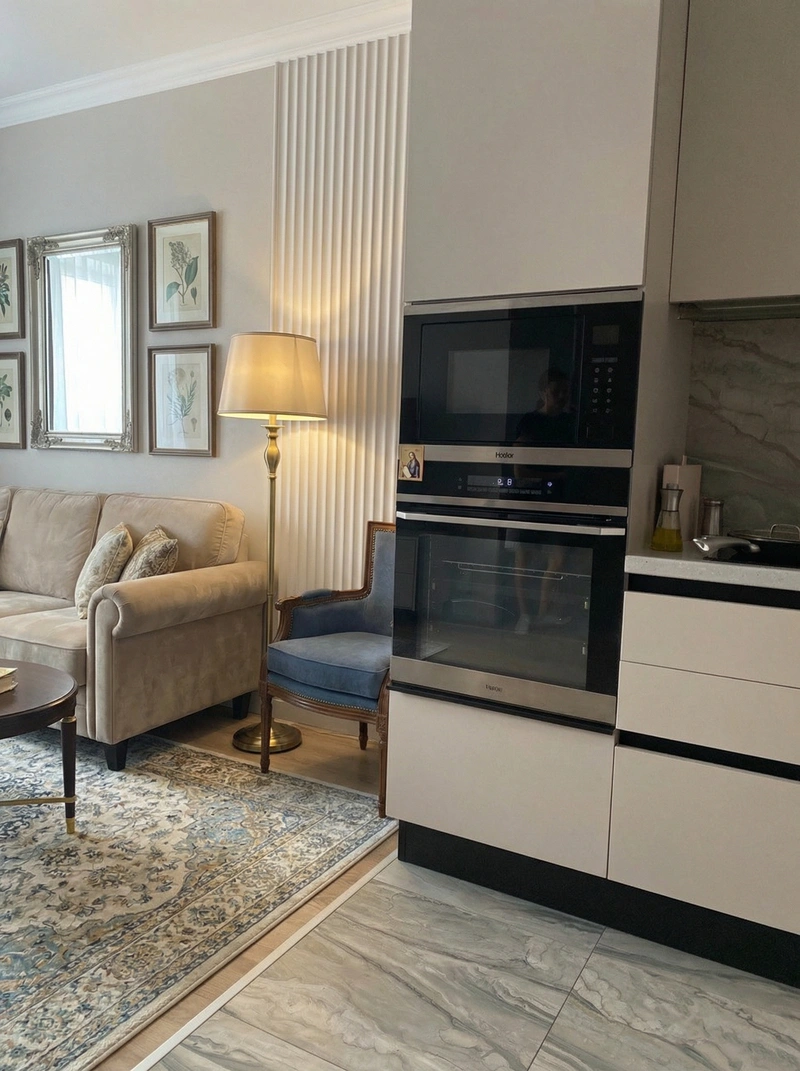 Дизайн интерьера в стиле Классика — Гостиная от нейросети RoomGPT