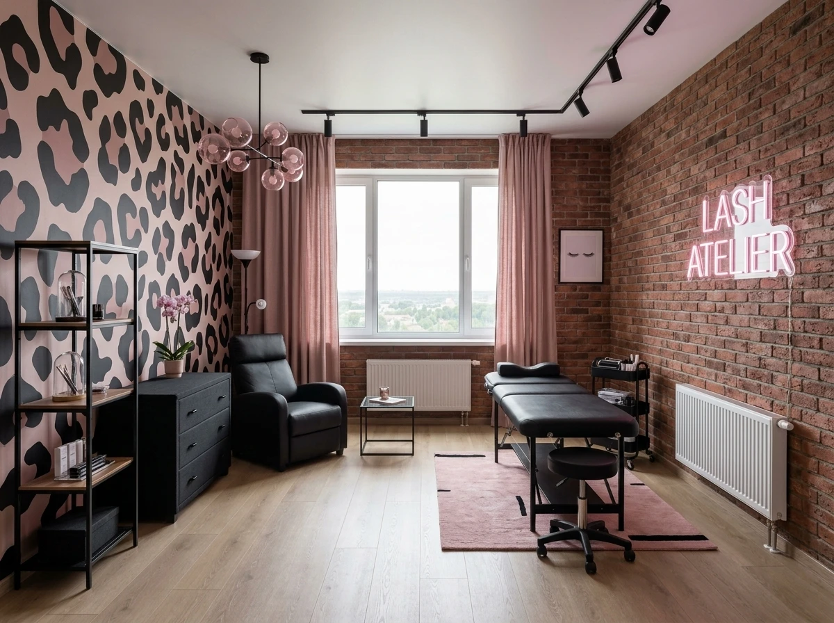 Дизайн кабинета в стиле Лофт — фото интерьера от нейросети RoomGPT
