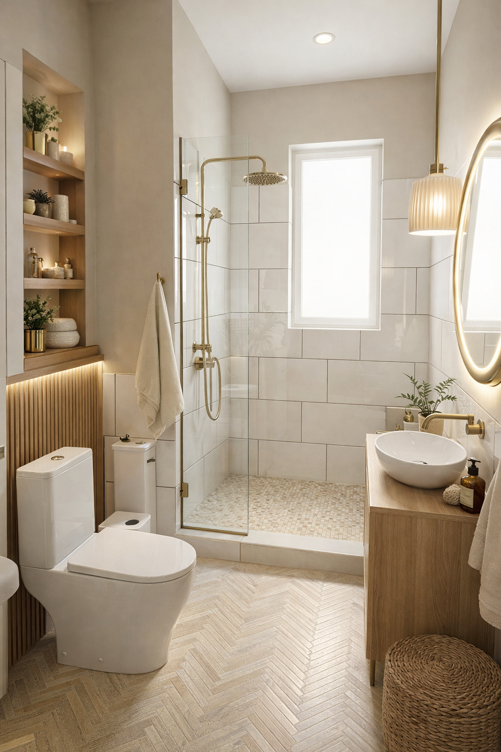 Дизайн ванной в стиле Эклектика — фото интерьера от нейросети RoomGPT