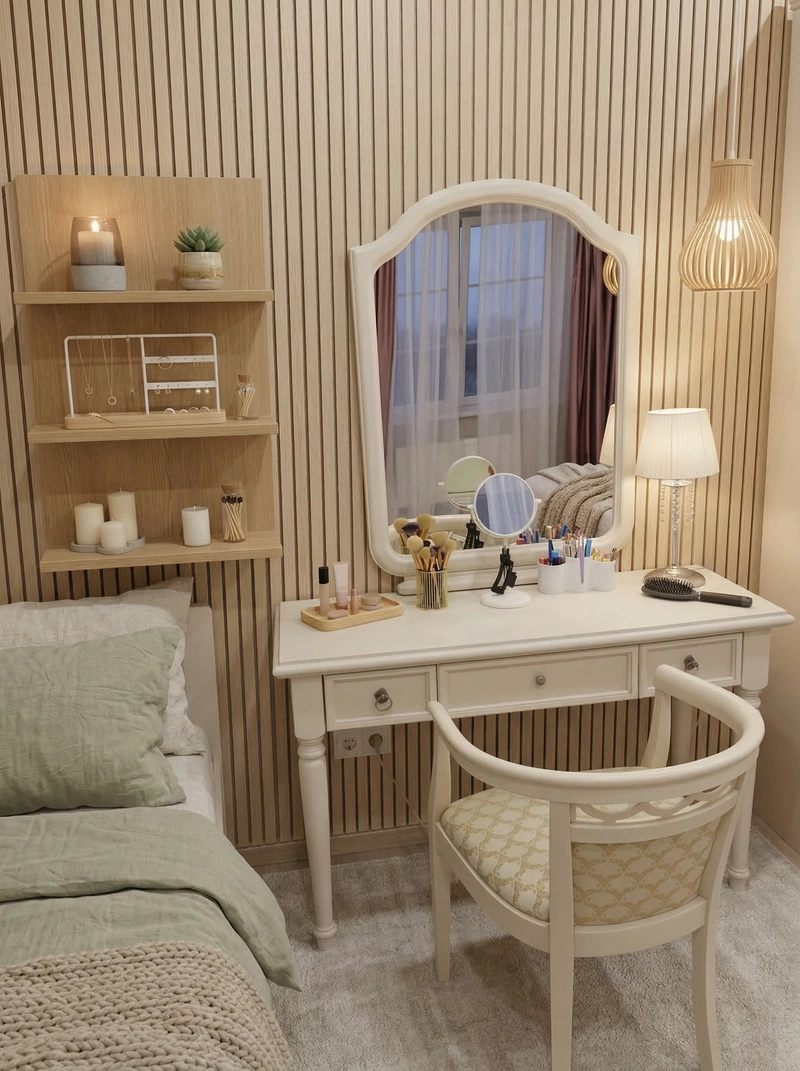 Дизайн спальни в стиле Хюгге — фото интерьера от нейросети RoomGPT