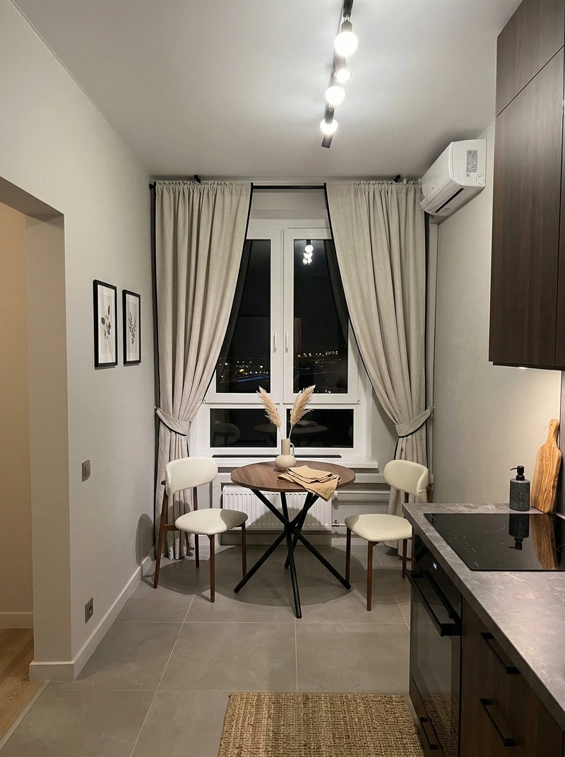 Дизайн кухни в стиле Сканди — фото интерьера от нейросети RoomGPT