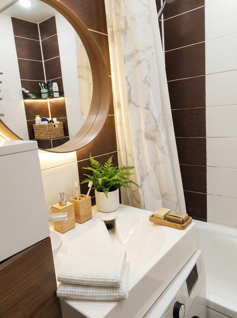 Дизайн интерьера в стиле Сканди — Ванная от нейросети RoomGPT