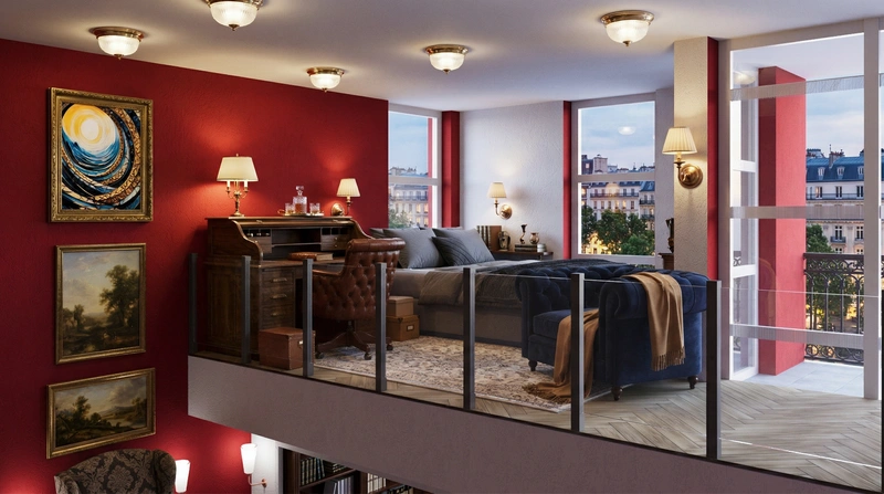 Дизайн интерьера в стиле Классика — Гостиная от нейросети RoomGPT