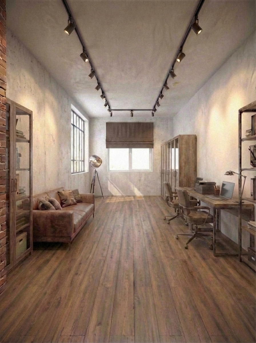 Дизайн гостиной в стиле Лофт — фото интерьера от нейросети RoomGPT