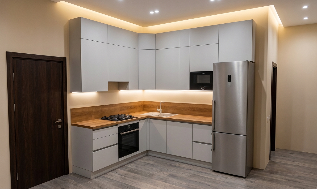 Дизайн кухни в стиле Минимализм — фото интерьера от нейросети RoomGPT