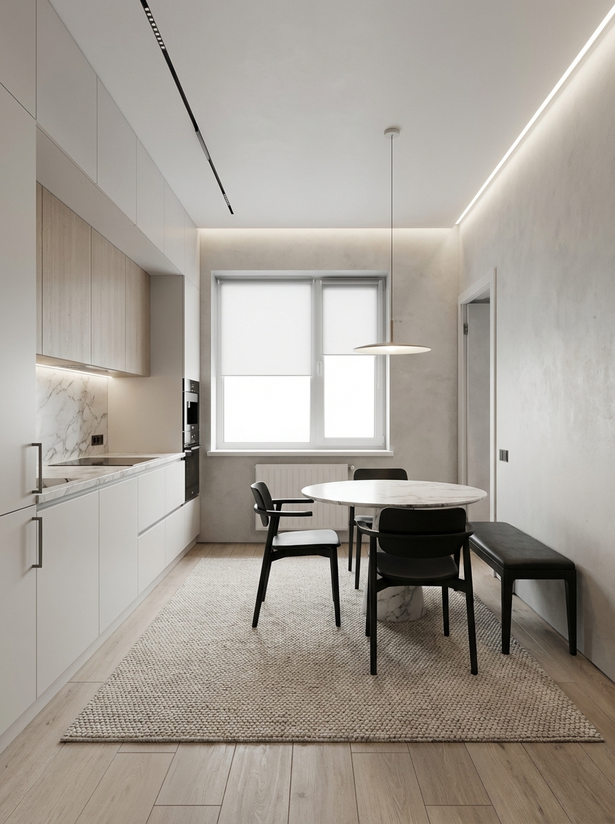 Дизайн кухни в стиле Минимализм — фото интерьера от нейросети RoomGPT